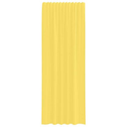 Berkfield Durable Voile Curtains With Rod Pockets 2 Pcs Yellow - thumbnail 4