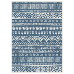 The Rugs Duo Weave Collection Outdoor Rugs In Aztec Design - thumbnail 6