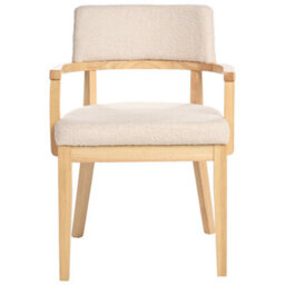 Beliani Set Of 2 Dining Chairs Dalbo Boucle Light Brown/ Beige - thumbnail 6