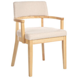 Beliani Set Of 2 Dining Chairs Dalbo Boucle Light Brown/ Beige - thumbnail 5