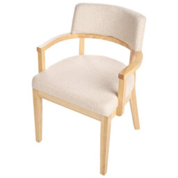 Beliani Set Of 2 Dining Chairs Dalbo Boucle Light Brown/ Beige - thumbnail 8