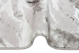Silver Grey Abstract Funky Modern Rug Easy To Clean Living Room Bedroom And Dining Room -160Cm X 220Cm - thumbnail 3