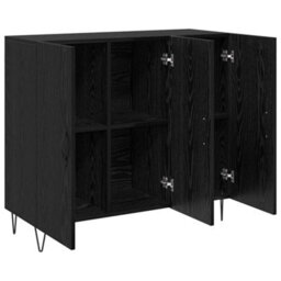 Walplus Sideboard Black Oak 90 X 34 X 80 Cm Engineered Wood - thumbnail 5
