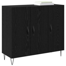 Walplus Sideboard Black Oak 90 X 34 X 80 Cm Engineered Wood - thumbnail 3