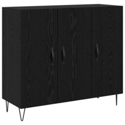 Walplus Sideboard Black Oak 90 X 34 X 80 Cm Engineered Wood - thumbnail 2