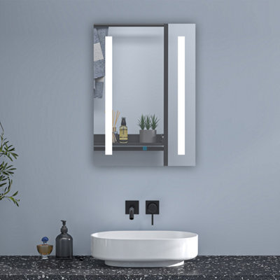 Probaty Bathrooms Bathroom Led Mirror 600X800mm With Anti-Fog,touch Sensor Switch,memory Function,ip44,backlit Wall Vanity Frameless Mirror - image 1