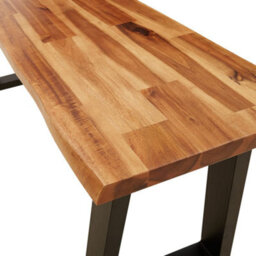 Vidaxl Bench With Live Edge 110 Cm Solid Wood Acacia Benches - thumbnail 7