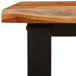 Vidaxl Bench With Live Edge 110 Cm Solid Wood Acacia Benches - thumbnail 8