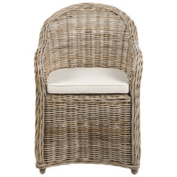 Beliani Set Of 2 Rattan Garden Armchairs With Cushions Susua Ii, Indoor & Outdoor, Natural - thumbnail 5
