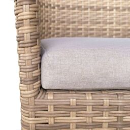 GoodHome Elos Beige Rattan Effect 4 Seater Dining Set - thumbnail 6