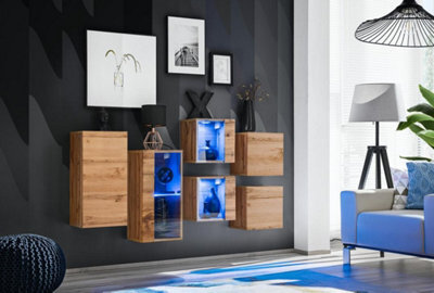 Arte Switch Rtv4 Oak Wotan Tv Cabinet 120Cm - Warm Wood Finish With Smart Organised Storage - image 1