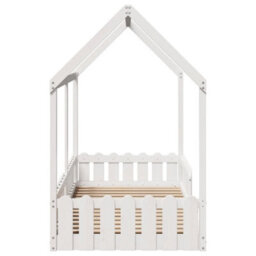 Berkfield Kids' House Bed Frame Without Mattress White 90X200 Cm - thumbnail 5