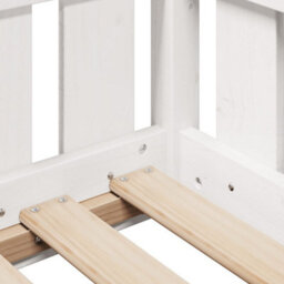 Berkfield Kids' House Bed Frame Without Mattress White 90X200 Cm - thumbnail 7