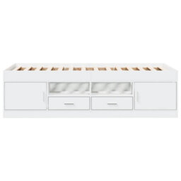 Berkfield Daybed With Drawers Without Mattress White 90X200 Cm - thumbnail 4