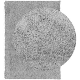Berkfield Shaggy Rug Pamplona High Pile Modern Grey 200X280 Cm - thumbnail 3