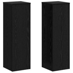 Walplus Plant Stand 2 Pcs Black Oak 25 X 25 X 80 Cm Engineered Wood - thumbnail 2