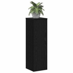Walplus Plant Stand 2 Pcs Black Oak 25 X 25 X 80 Cm Engineered Wood - thumbnail 3