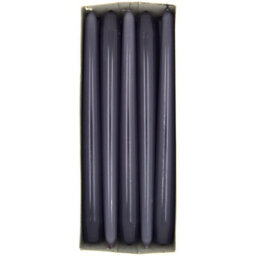 "SolaDirect Tapered Dinner Candles, Pack Of 10, Unscented, Long Burning Time, 24 Cm / 19.45"" (Steel Magnolias, Varnished)" - thumbnail 6
