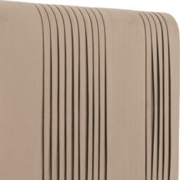 Seconique Maine 5' (King )Bed - Taupe Velvet Fabric - thumbnail 8