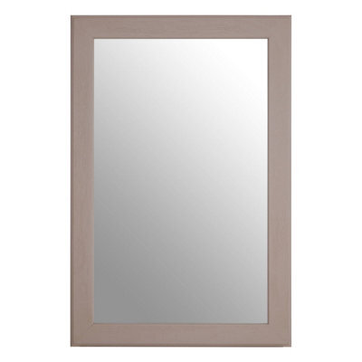 Orsina Large Wall Mirror, Grain Pattern Grey Frame Mirror For Home, Office, Closet - image 1