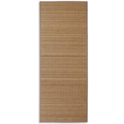 Berkfield Modern Rectangular Brown Bamboo Rug 80 X 200 Cm - thumbnail 1