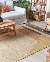 Beliani Rug Samlar Brown 140 X 200 Cm Jute - thumbnail 2