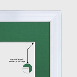 AK Frames 50X20Cm White Classic Multi Photo Frame With Emerald Mount - Holds 4 Apertures (4X) 6X4 Photos - thumbnail 7