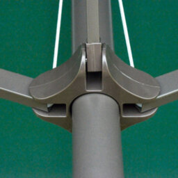 Outsunny 4.6M Garden Umbrella Canopy Sun Shade, Only Cross Base, Dark Green - thumbnail 8
