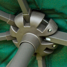 Outsunny 4.6M Garden Umbrella Canopy Sun Shade, Only Cross Base, Dark Green - thumbnail 7