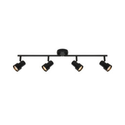 Nordlux Boston Metal Pendant Rail Light 4 Adjustable Heads Black,mains - thumbnail 1