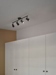 Nordlux Boston Metal Pendant Rail Light 4 Adjustable Heads Black,mains - thumbnail 4