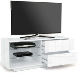 "Centurion Supports Gallus High Gloss White With 2-White Drawers And 2 Shelves Up To 55"" Led/oled/lcd Tv Cabinet" - thumbnail 8