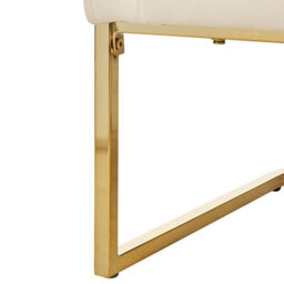 Beliani Armchair Sirkka Velvet Light Beige - thumbnail 7