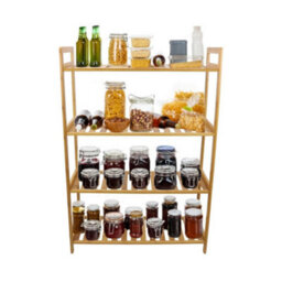 4 Tier Bamboo Shoe Rack Organiser Wooden Storage Shelves Stand Shelf Unit - thumbnail 6