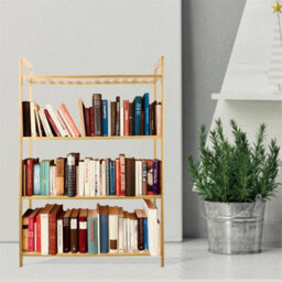 4 Tier Bamboo Shoe Rack Organiser Wooden Storage Shelves Stand Shelf Unit - thumbnail 5