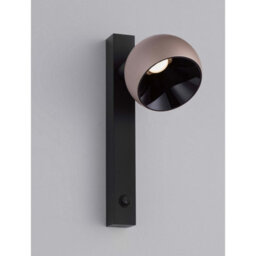 Luminosa Lighting Luminosa Lusa Reading Wall Light Champagne Gold, Black Led 10W 644Lm 3000K Switch On/off - thumbnail 4