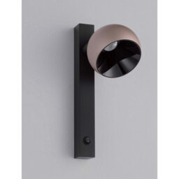 Luminosa Lighting Luminosa Lusa Reading Wall Light Champagne Gold, Black Led 10W 644Lm 3000K Switch On/off - thumbnail 3