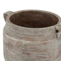 Siena Brown Hydria Pot - Mediterranean Style Floral Vase - thumbnail 2