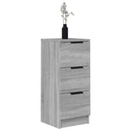 Berkfield Sideboards 2 Pcs Grey Sonoma 30X30X70 Cm Engineered Wood - thumbnail 4