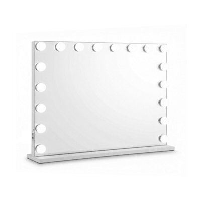 Kokoma Hollywood Vanity Mirror 3 Color Dimmable 18 Led Magnified 80X60Cm - image 1