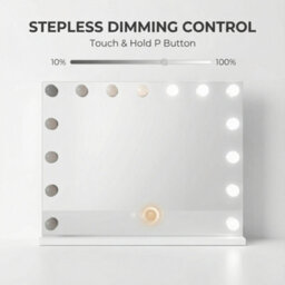 Kokoma Hollywood Vanity Mirror 3 Color Dimmable 18 Led Magnified 80X60Cm - thumbnail 8