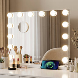 Kokoma Hollywood Vanity Mirror 3 Color Dimmable 18 Led Magnified 80X60Cm - thumbnail 2