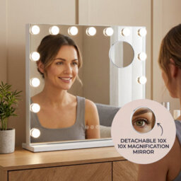 Kokoma Hollywood Vanity Mirror 3 Color Dimmable 18 Led Magnified 80X60Cm - thumbnail 3
