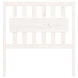 Berkfield Bed Headboard White 95.5X4X100 Cm Solid Wood Pine - thumbnail 3