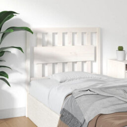 Berkfield Bed Headboard White 95.5X4X100 Cm Solid Wood Pine - thumbnail 4