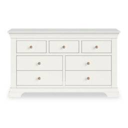 Colette White 3 Over 4 Chest Of Drawers Fully Assembled - By Roseland Furniture - thumbnail 7