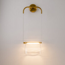 Luminosa Lighting Luminosa Cabaret Hanging Modern Wall Lamp Brass 3000K 850Lm Glass Shade - thumbnail 4