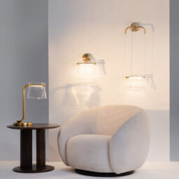 Luminosa Lighting Luminosa Cabaret Hanging Modern Wall Lamp Brass 3000K 850Lm Glass Shade - thumbnail 3