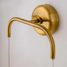 Luminosa Lighting Luminosa Cabaret Hanging Modern Wall Lamp Brass 3000K 850Lm Glass Shade - thumbnail 5
