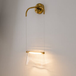 Luminosa Lighting Luminosa Cabaret Hanging Modern Wall Lamp Brass 3000K 850Lm Glass Shade - thumbnail 2